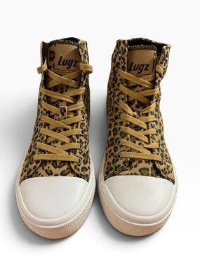 Lugz Women's Hayden High Top Canvas Sneakers – Leopard Print